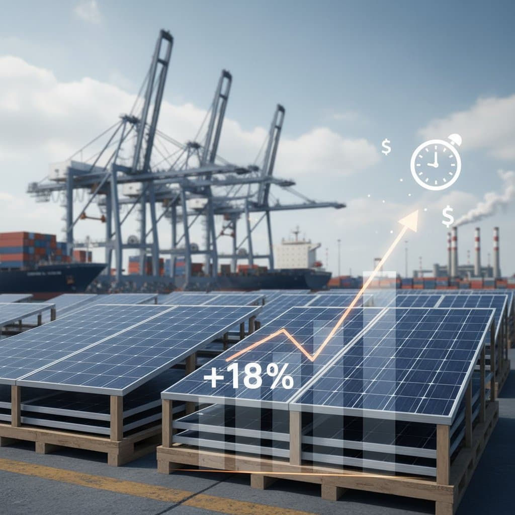 Image for Solar Tariffs Jump 18% Next Month: What It Means