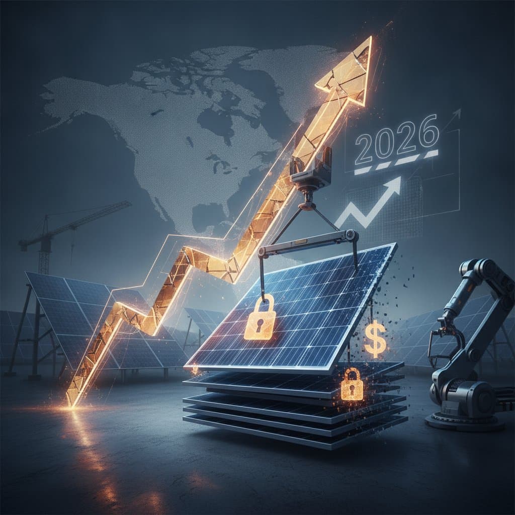 Image for 2026 Solar Tariffs Push Panel Prices Up 30 Percent