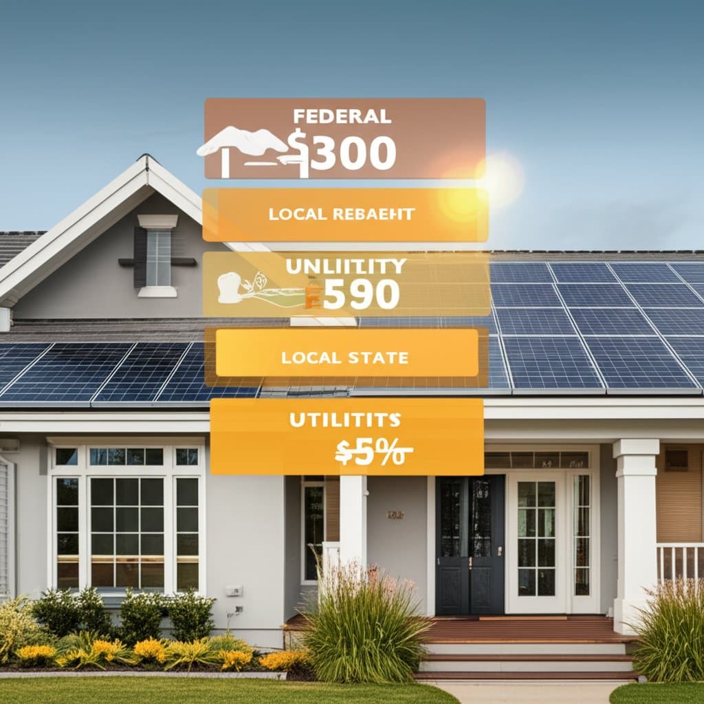 Image for How Rebate Stacking Cuts Solar Costs Below Sticker Price