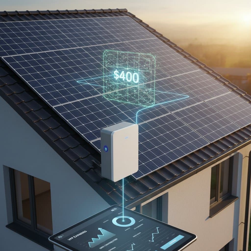 Image for Solar Panels That Pay You $400 Yearly Through VPPs