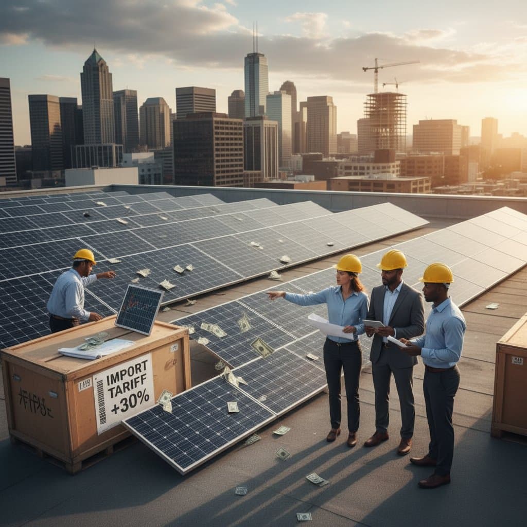 Image for New Tariffs Add 12 Cents Per Watt to Solar Projects