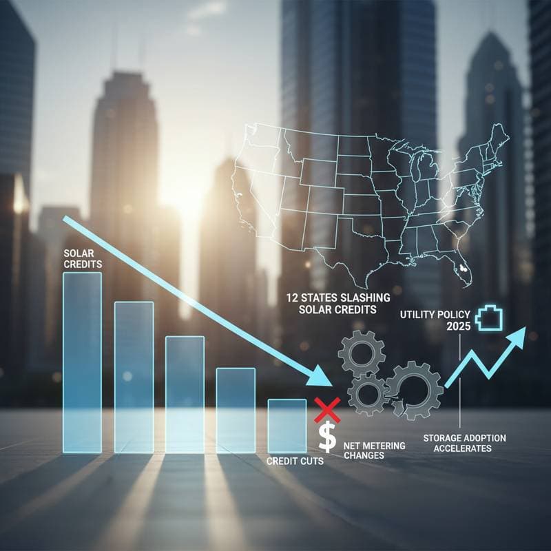 Image for 12 States Slashing Solar Credits in 2025 Policy Wave
