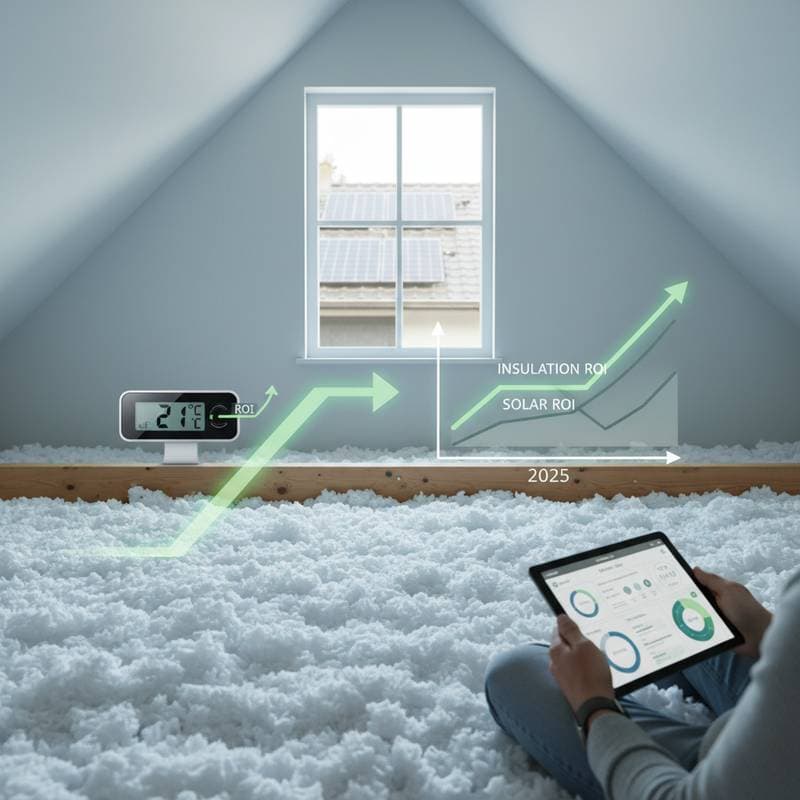 Image for Attic Insulation Now Outperforms Solar Panel ROI