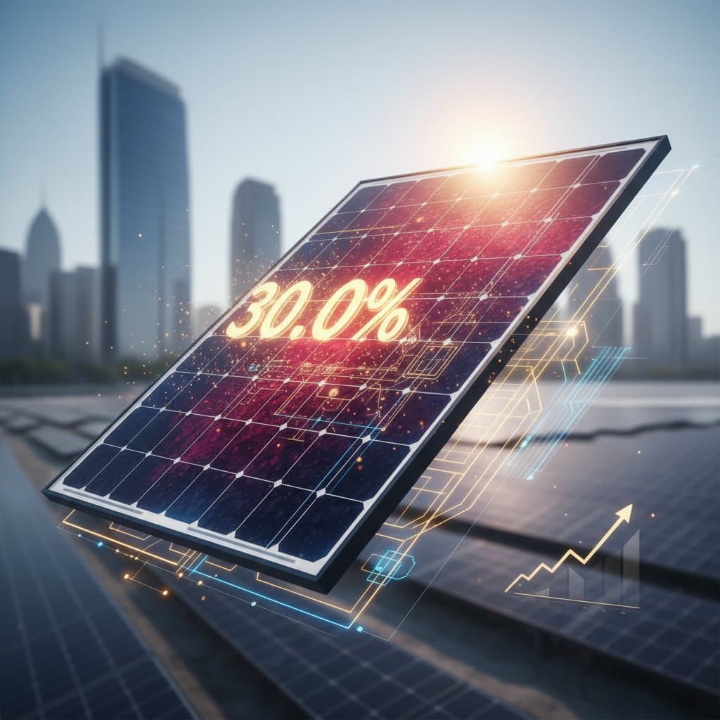 Image for Perovskite Solar Panels Reach 30% Efficiency Mark