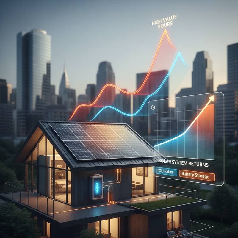 Featured image for Time-of-Use Rates Double Solar System Returns