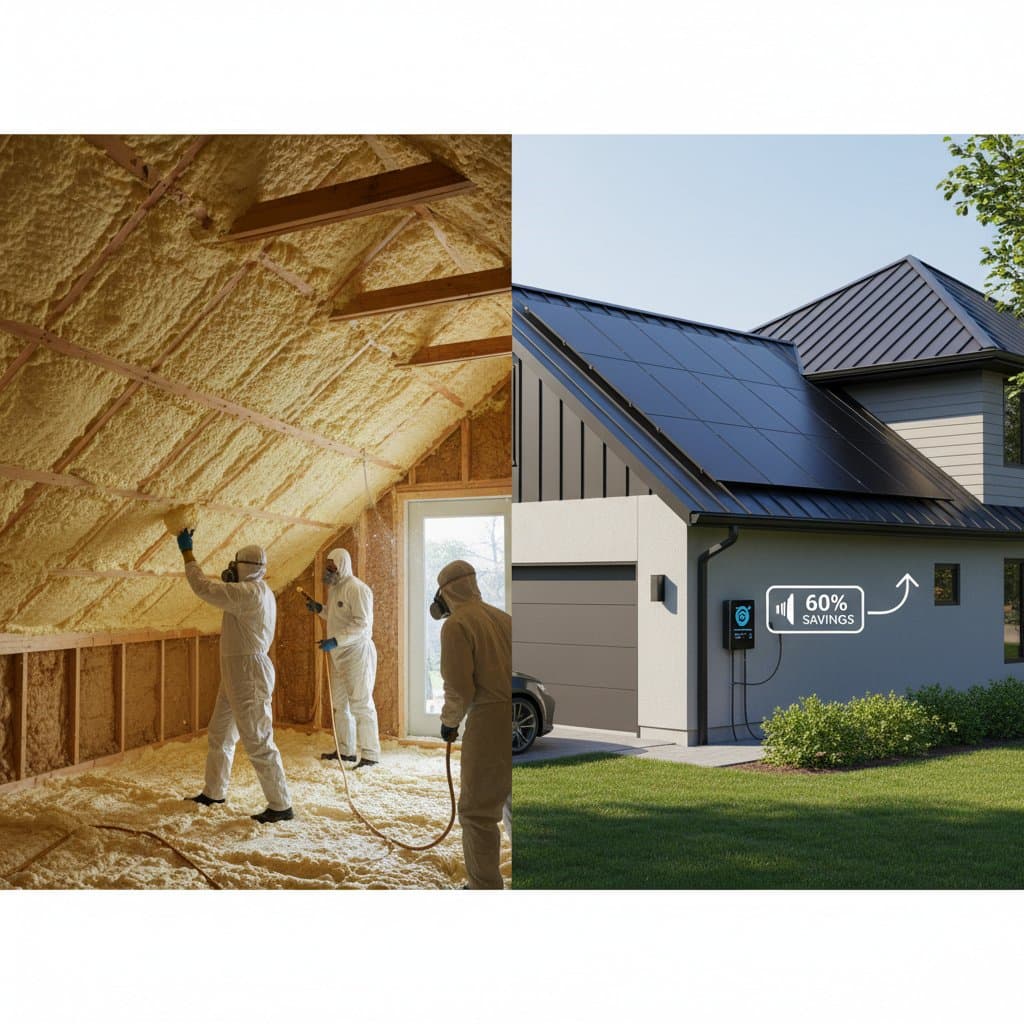 Image for Spray Foam and Solar Combo Slashes Bills by 60%