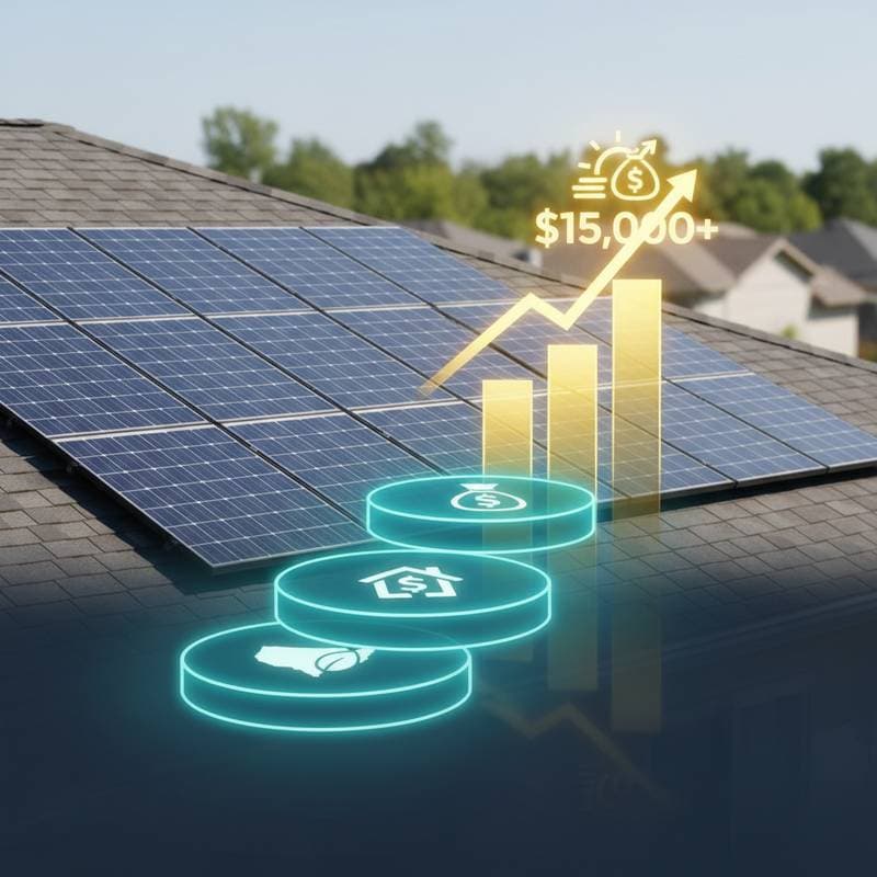 Image for Stacking 3 State Rebates Yields $15K+ Solar Payoff