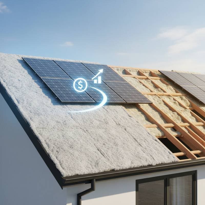 Featured image for Why Attic Insulation Before Solar Saves Thousands