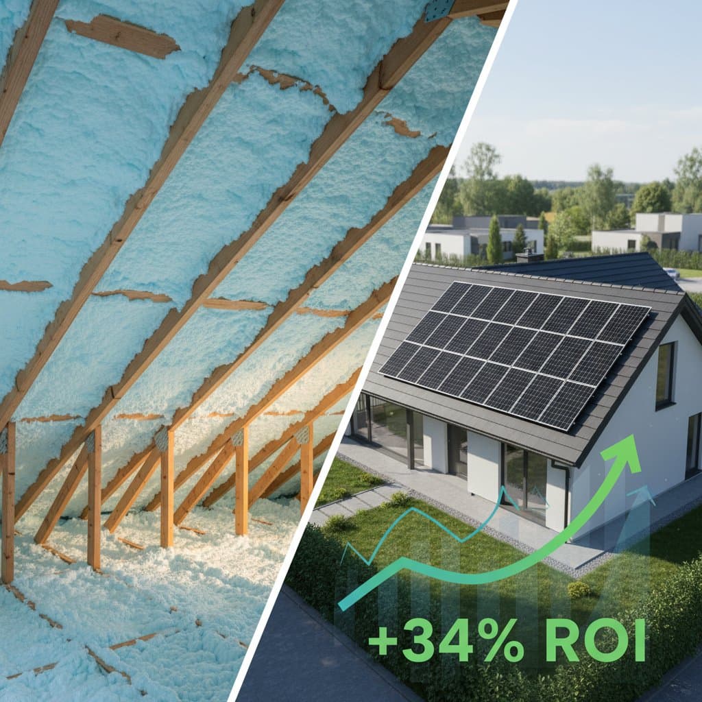 Image for Spray Foam + Solar Panels Boost ROI by 34%