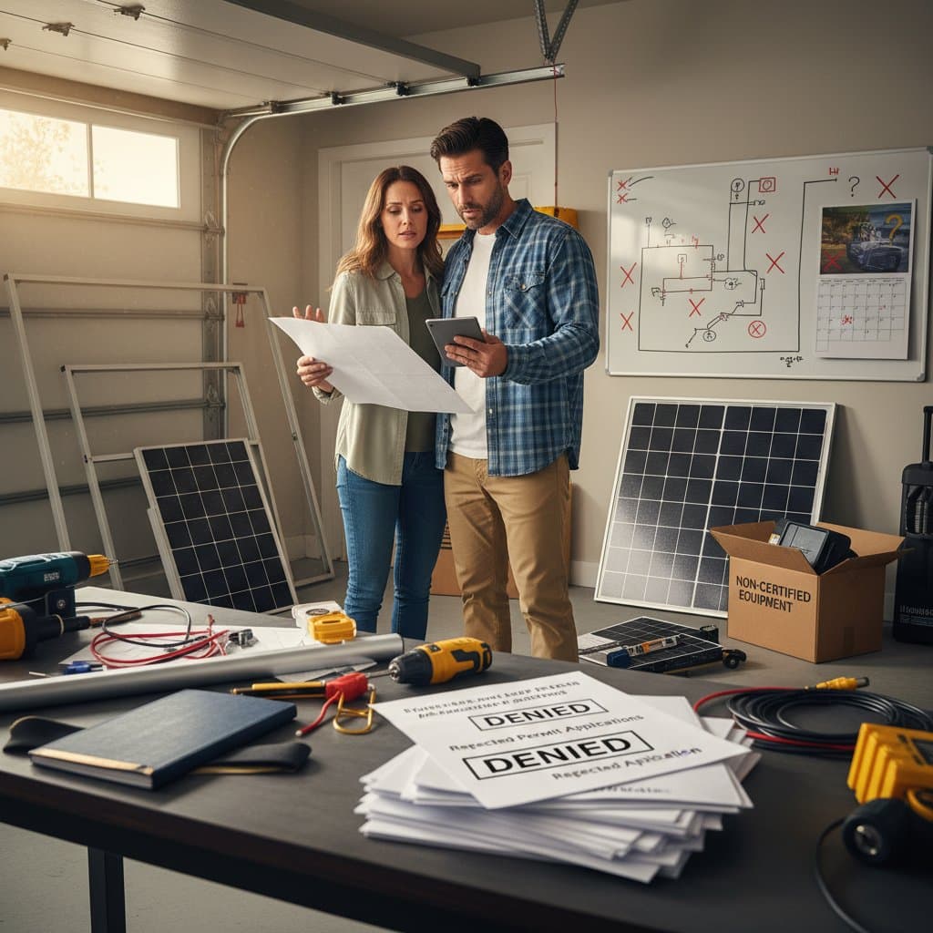 Featured image for 7 Permit Mistakes That Derail DIY Solar Projects