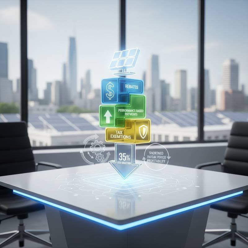 Image for Stack State Incentives to Cut Solar Costs 35%