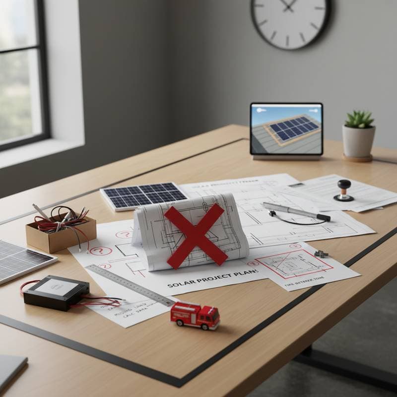 Featured image for 5 DIY Solar Permit Mistakes That Block Approval