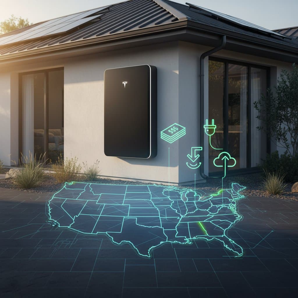 Image for 12 States Offering $5,000+ Battery Storage Rebates