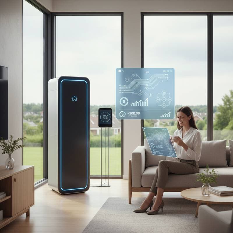 Image for Earn $800 Yearly Renting Your Home Battery to VPPs