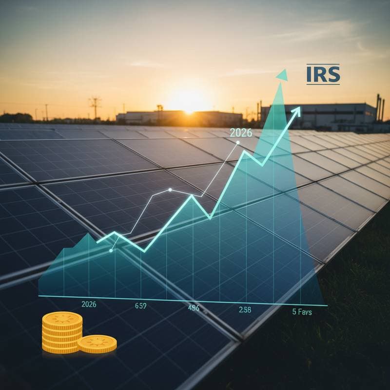 Featured image for IRS Confirms 5-Year Solar Depreciation Starts 2026