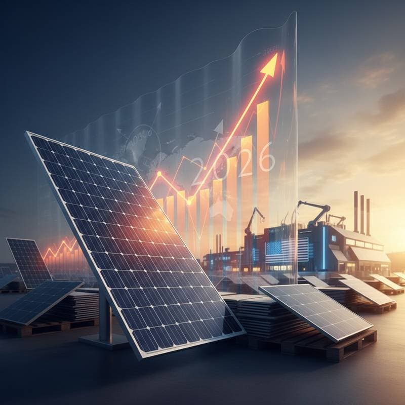 Image for Solar Panel Prices Set to Jump 40% in 2026