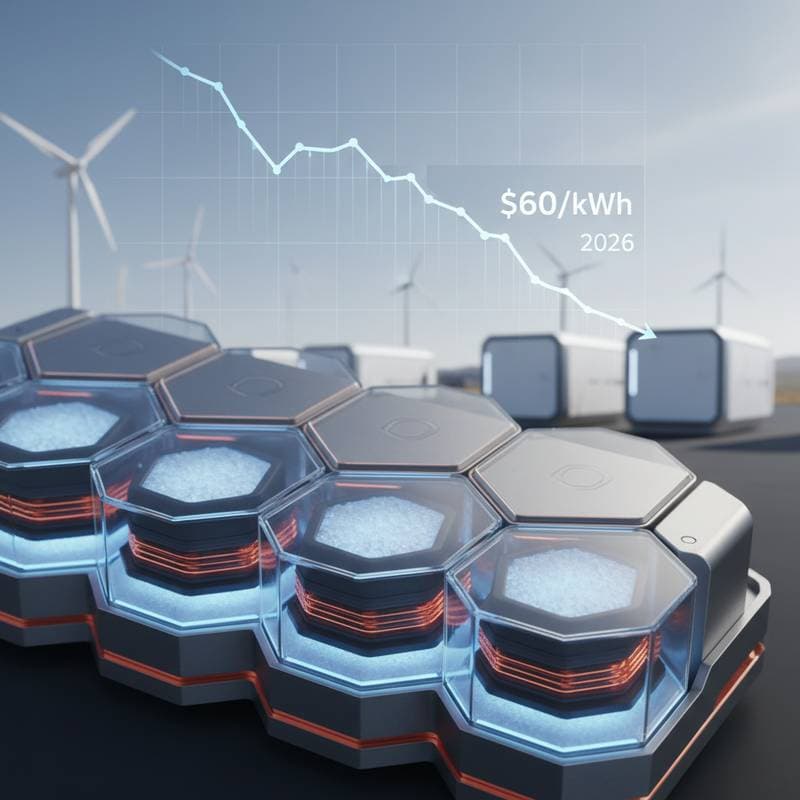 Image for Sodium-Ion Batteries Could Drop Below $60/kWh by 2026