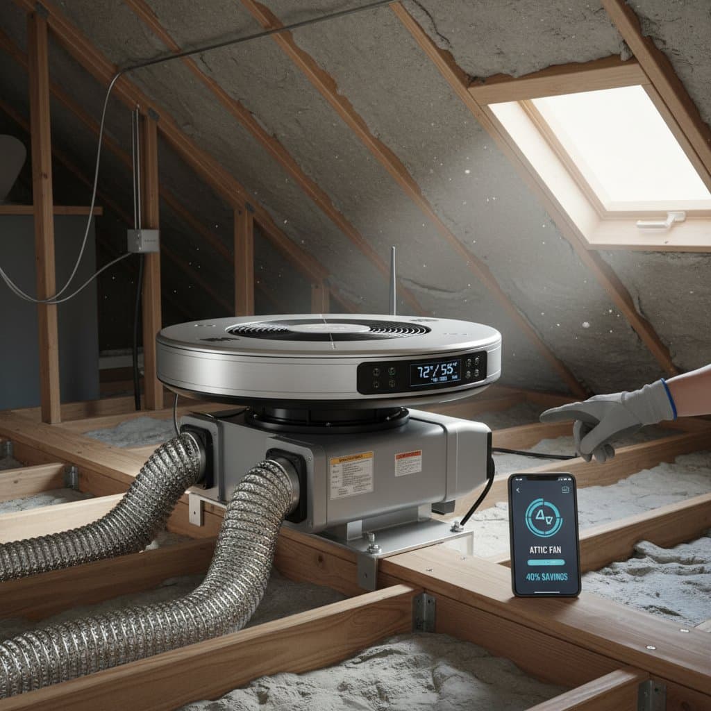 Image for Smart Attic Fans Cut Cooling Bills 40%: Worth It?
