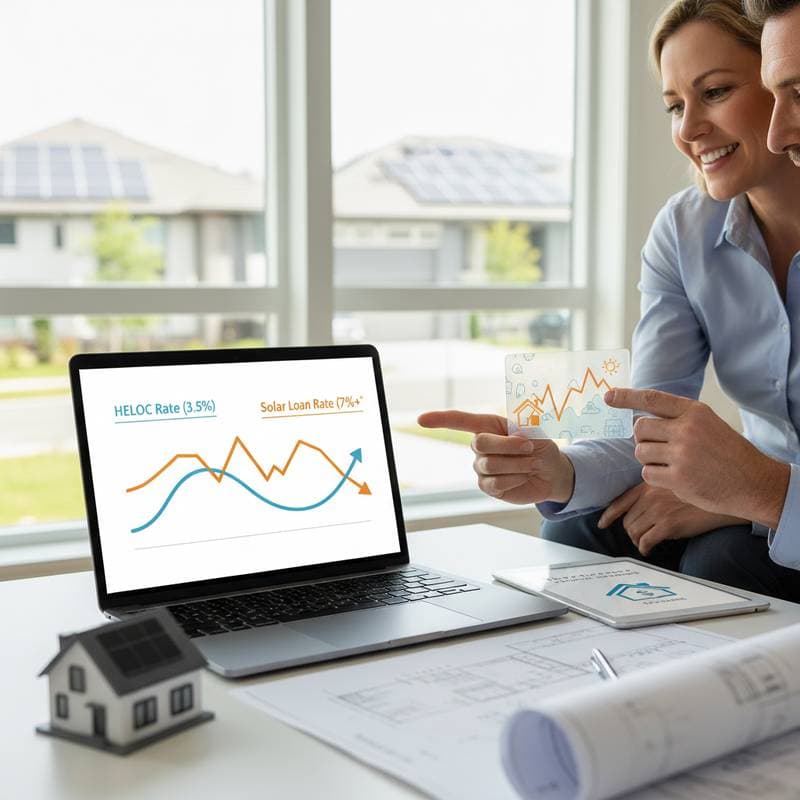 Image for Why 3.5% HELOCs Beat Solar Loan Financing