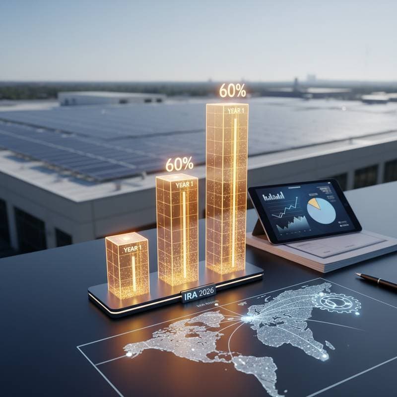 Image for IRA Bonus Depreciation Recovers 60% Solar Costs Year One