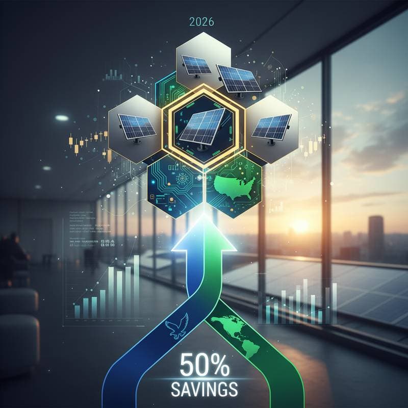 Image for Stack Federal and State Solar Rebates for 50% Savings