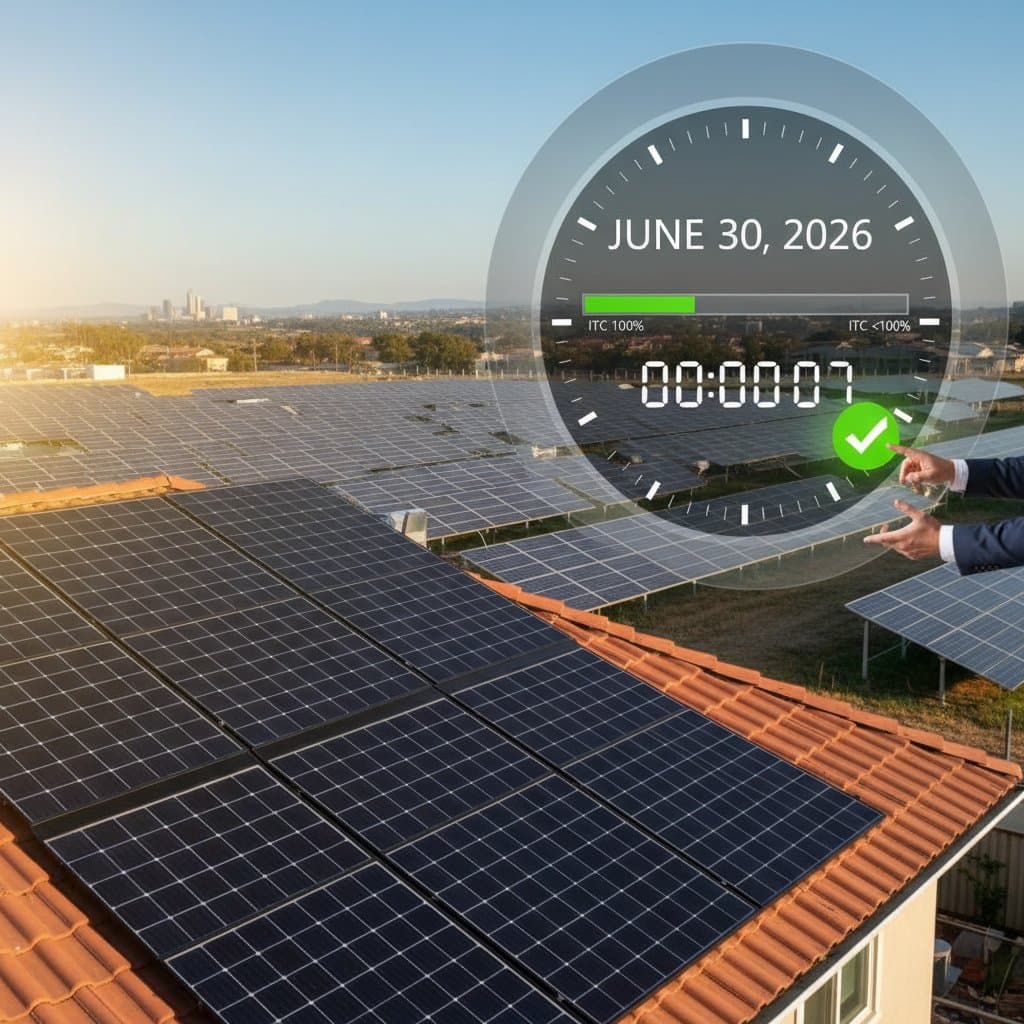 Image for Solar Projects Must Go Live by June 30 for Full ITC