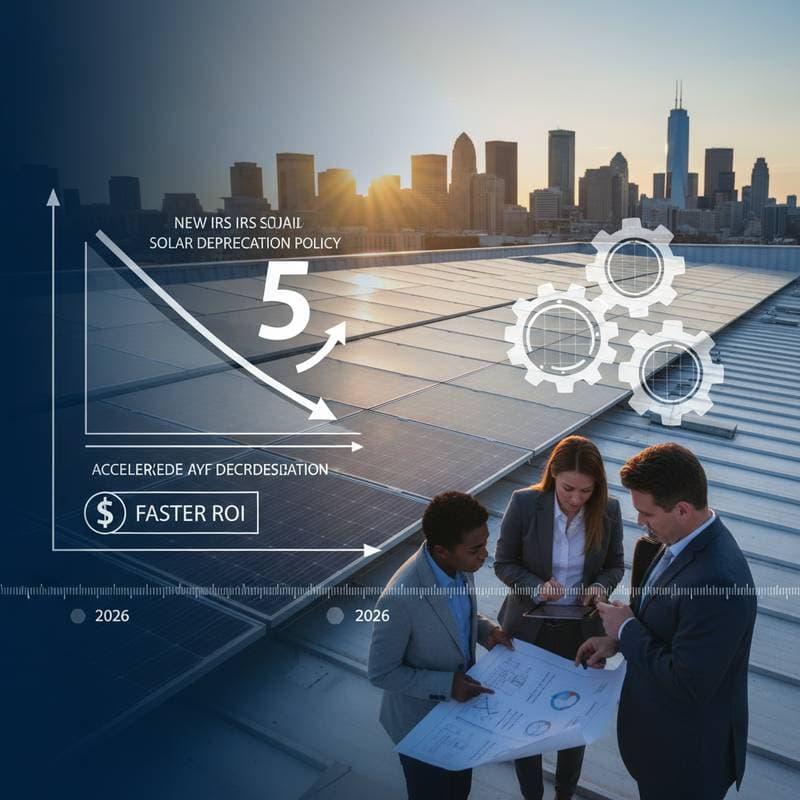 Image for IRS Cuts Solar Depreciation to 5 Years for Faster ROI