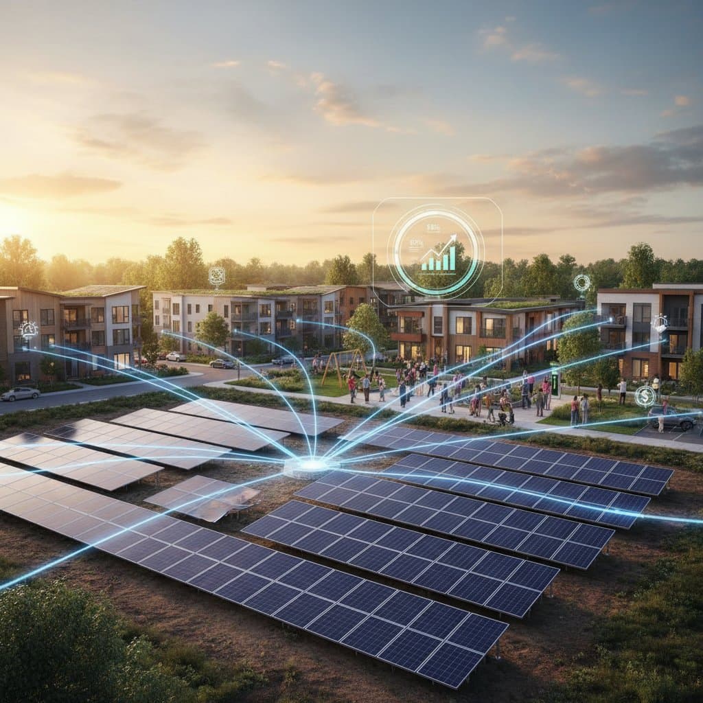 Image for Virtual Net Metering Lets Neighbors Share Solar Savings