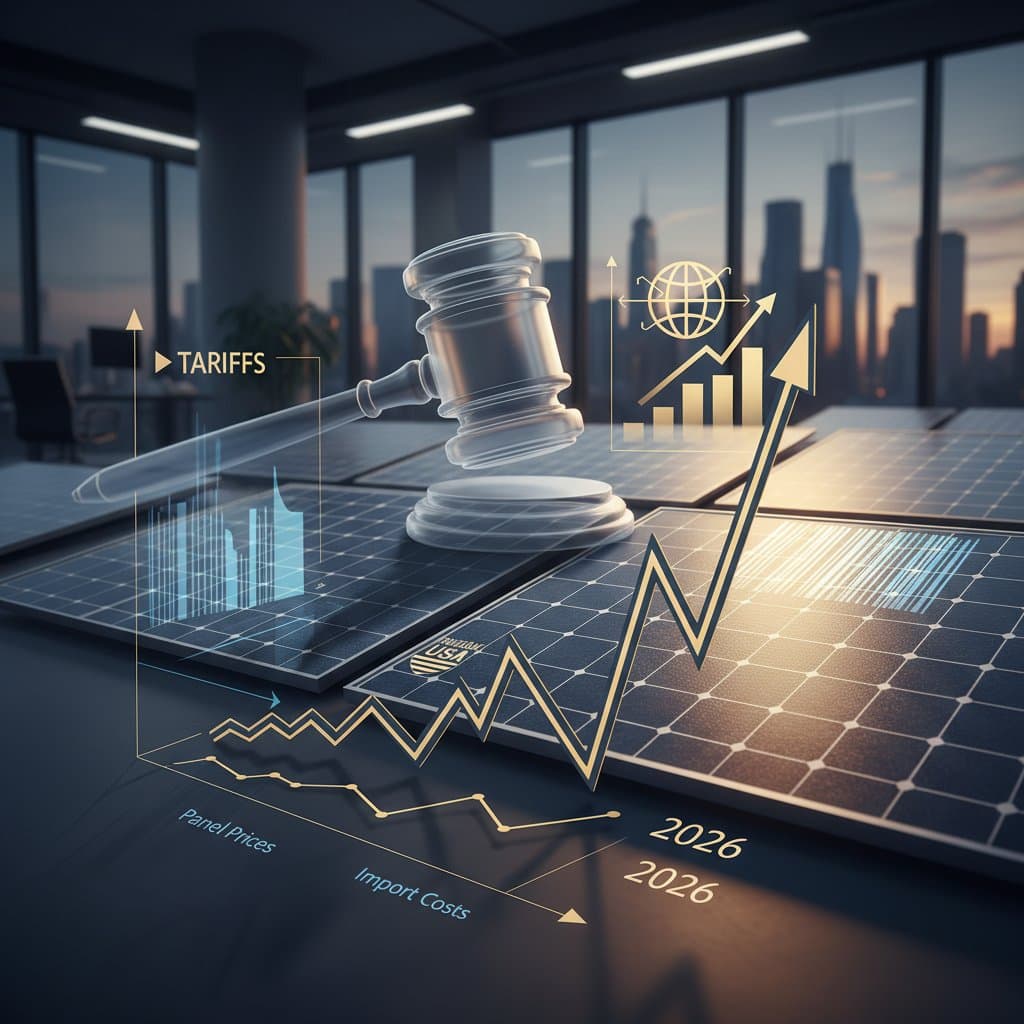 Image for 2026 Solar Tariffs Already Shifting Panel Prices
