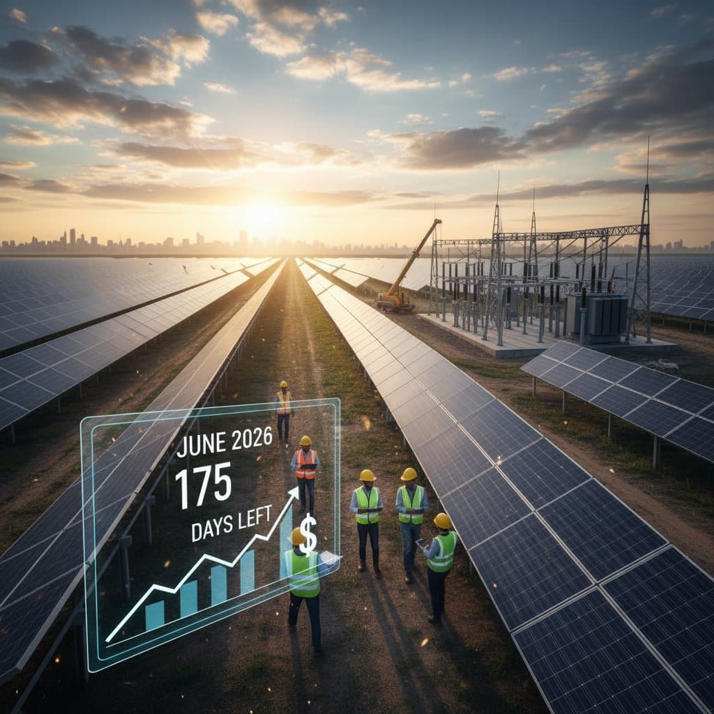 Image for Solar Projects Must Run by June for 2026 ITC Credit