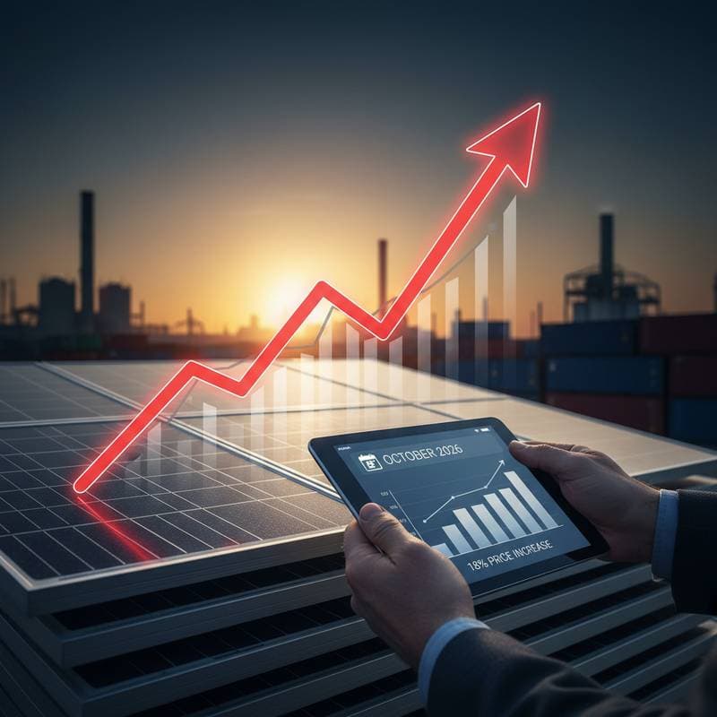 Image for Solar Tariffs Will Raise Panel Prices 18% Next Month