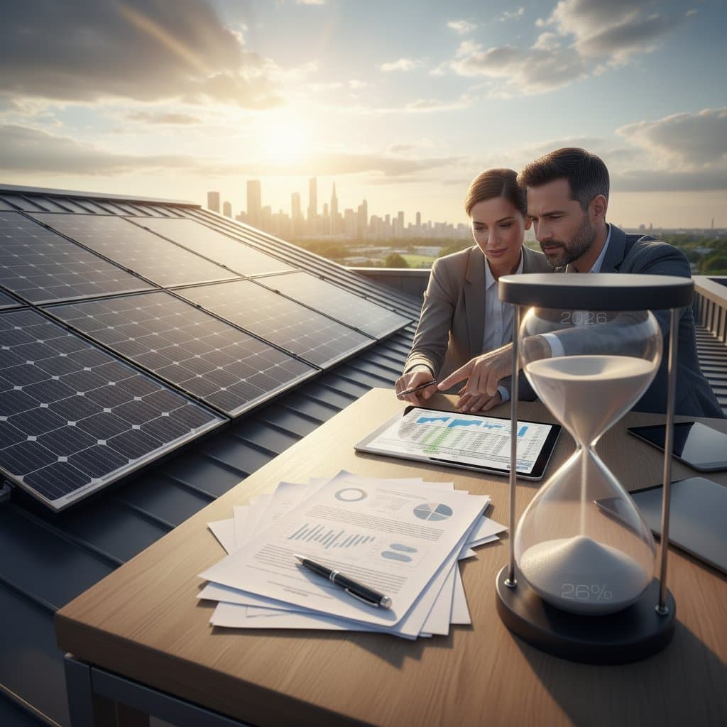 Image for Solar Credit Drops to 26% in 2033: Lock It In Now