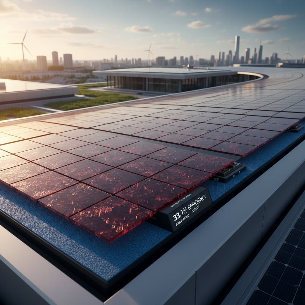 Featured image for Perovskite Tandems Break 33% in Commercial Production