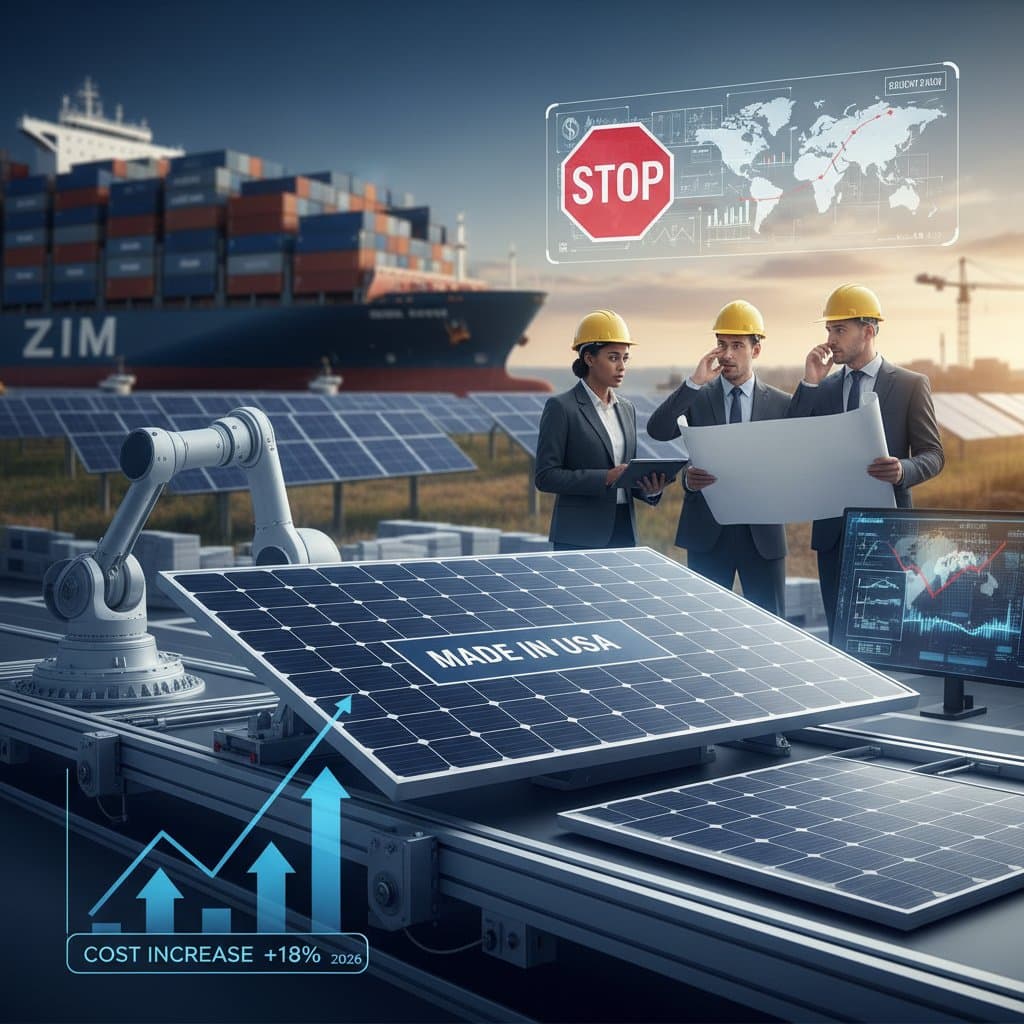 Image for Solar Tariffs Will Add 18% to System Costs in 2026