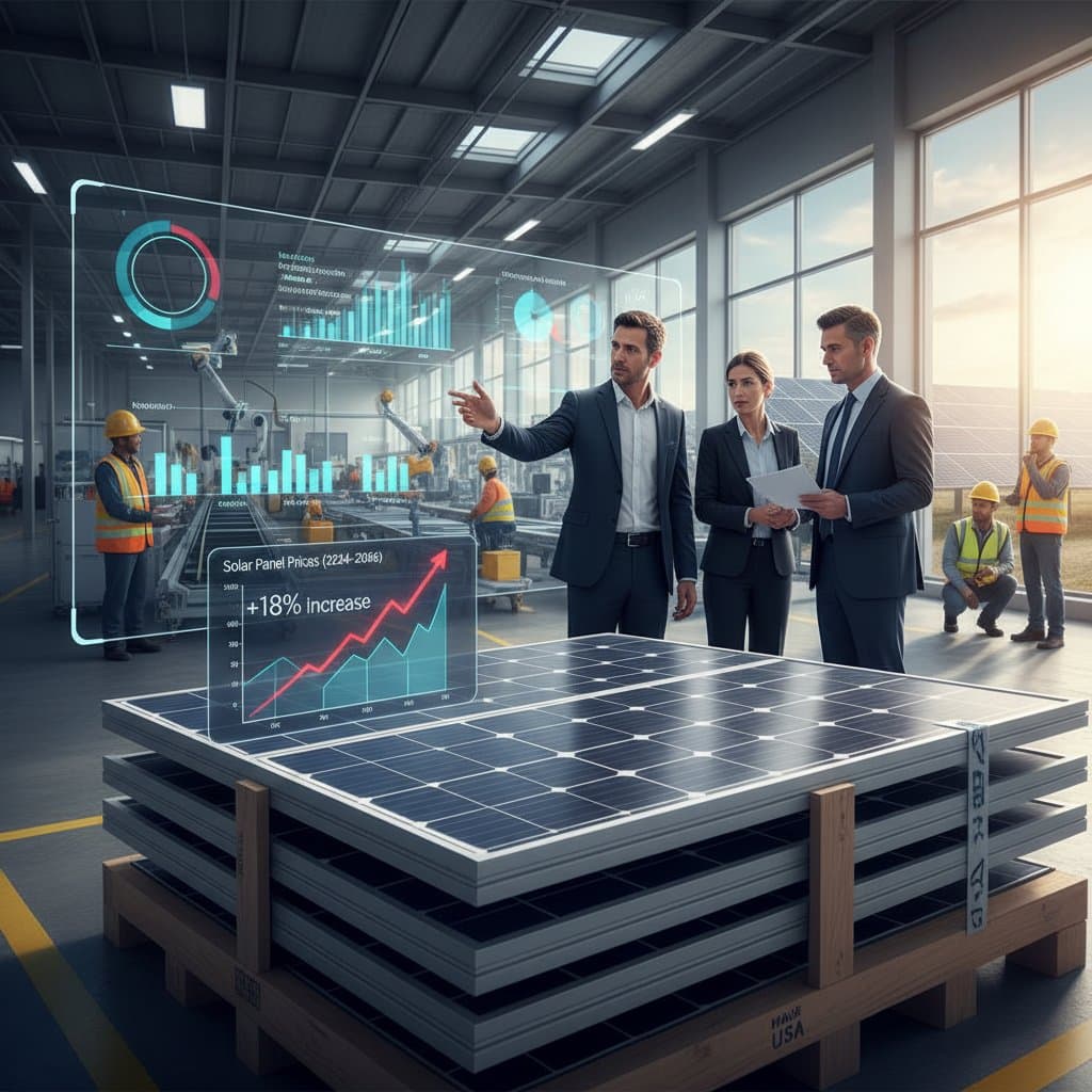 Featured image for Solar Panel Prices Jump 18% Before 2026 Tariffs
