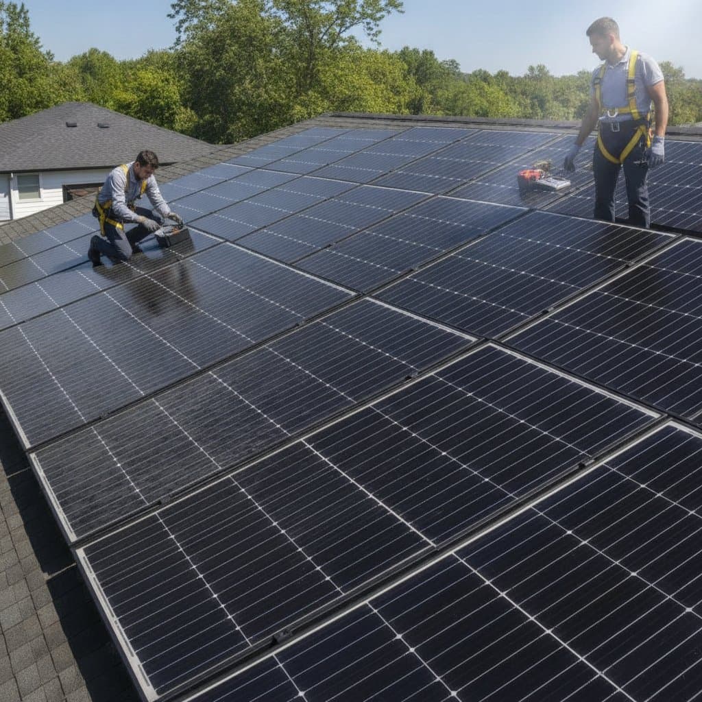 Image for When Solar Panel Damage Crosses Into Replacement Territory