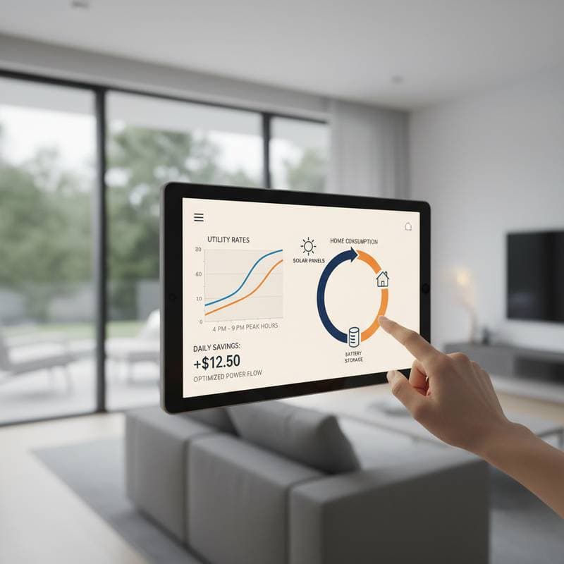 Image for Solar Batteries Cut Peak-Hour Bills Under TOU Rates