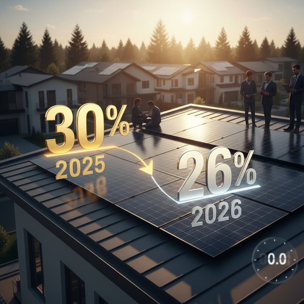 Featured image for IRA Solar Tax Credit Drops to 26% in 2026