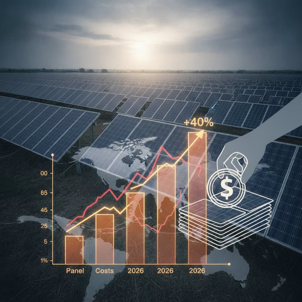 Image for Solar Tariffs May Raise Panel Costs 40% by 2026